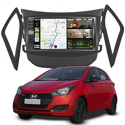 Kit Multimidia Mp5 Botão Dvd 7p Hb20 12-19 Android Auto
