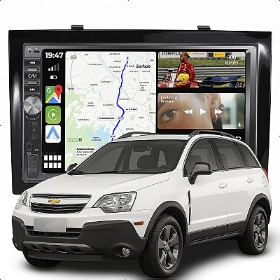 Kit Multimidia Dvd Mp5 Botão 7p Captiva 08-17 Android Auto