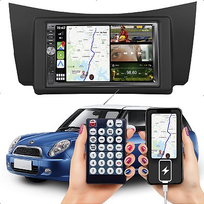 Kit Multimidia Dvd Mp5 Botão 7p Lifan 320 10-12 Android Auto