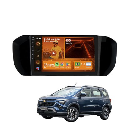 Kit Multimidia Android 2+64gb 9p Spin 19-24 Câmera De Ré