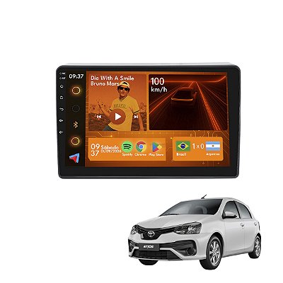 Kit Multimídia Android 2GB+64GB 9p Etios 2013-2020 Wi-Fi GPS
