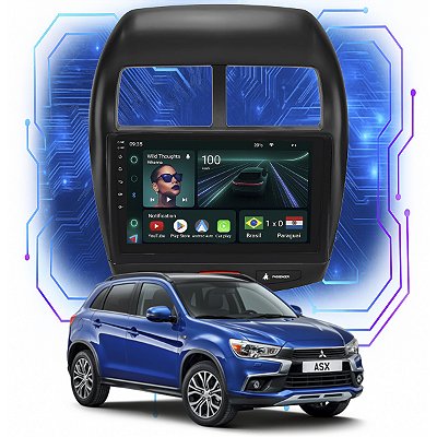 Kit Multimídia Android 4GB/64GB 9p Mitsubishi Asx 2010-2022