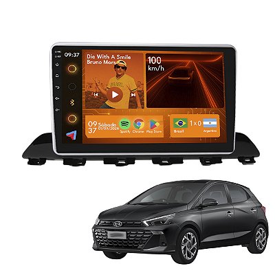 Kit Multimídia Android 9p HB20 2020-2024 2GB+64GB Carplay BT