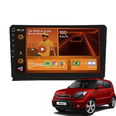 Kit Multimidia Android 2+64GB 9p Soul 2009-2012 Youtube