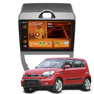 Kit Multimidia Android 2+64GB 9p Soul 2009-2012 Youtube