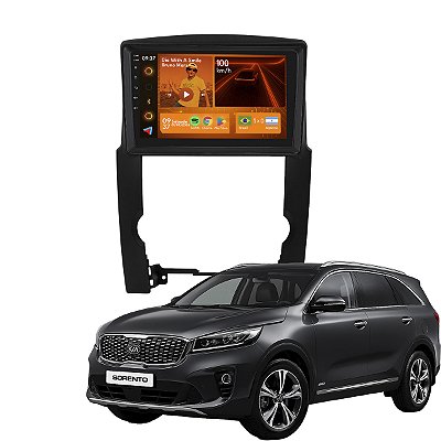 Kit Multimídia Android 9p 2GB+64GB Sorento 2010-2012 Carplay