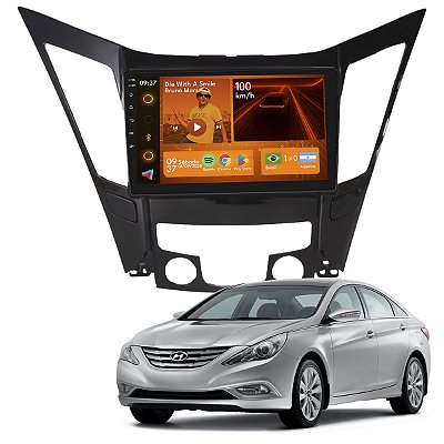 Kit Multimídia Android 2GB+64GB 9p Sonata 2011-2014 Wi-Fi Bt