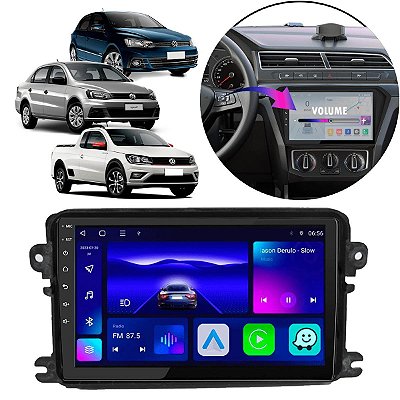 KIT MULTIMIDIA OCTA-CORE 9" GOL G7 18/21 VOLKSWAGEN CARPLAY