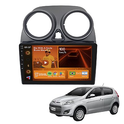 Kit Multimídia Android 2GB+64GB 9p Palio Novo 2012-2017 GPS