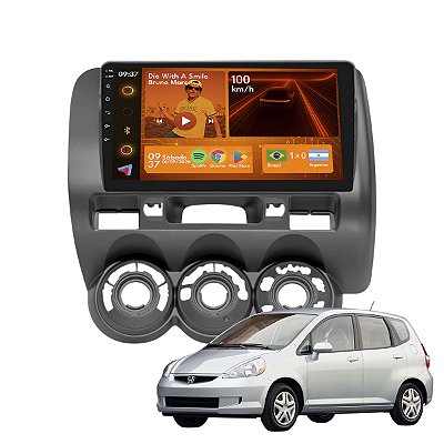 Kit Multimídia Android 2Gb 64Gb9p Fit 2004-2008 Carplay GPS