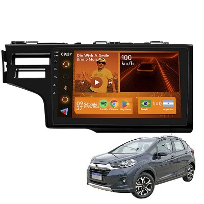 Kit Multimídia Android 2GB+64GB 9p Fit Wrv 2015-2021 Carplay