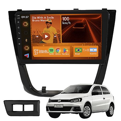 Kit Multimídia Android 2GB+64GB 9p Gol G5 2008-2012 Wi-Fi BT
