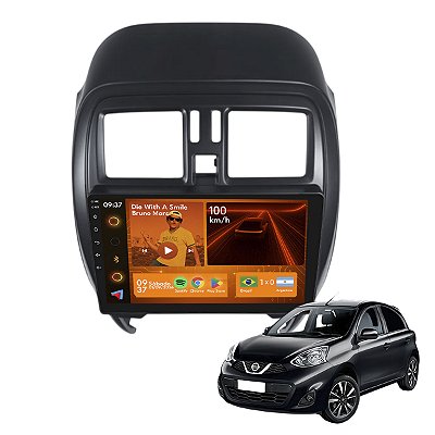 Kit Multimídia Android 2GB+64GB 9p March Versa 2014-2020