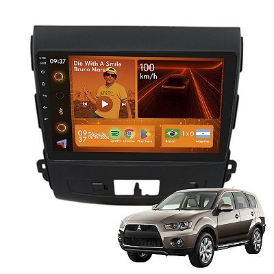 Kit Multimídia Android 2GB+64GB 9p Outlander 2008-2013 Wi-Fi