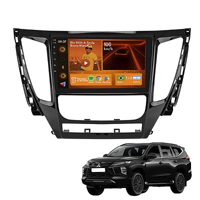 Kit Multimídia Android 9p Pajero Sport 2018-2021 Youtube GPS