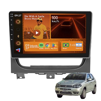 Kit Multimídia Android 2GB+64GB 9p Palio Economy 2012-2020