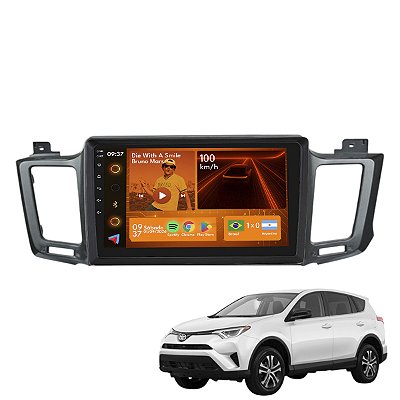 Kit Multimídia Android 2GB+64GB 9p Rav4 2013-2018 Wi-Fi GPS