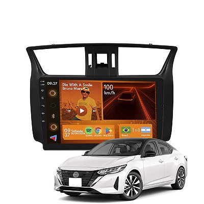 Kit Multimídia Android 2GB+64GB 9p Sentra 2014-2020 Wi-Fi BT