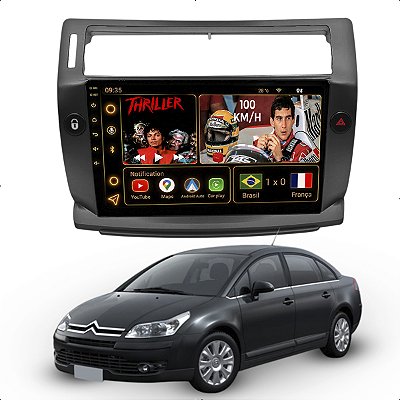 Kit Multimídia Android 6GB/128GB 9p C4 Pallas 2008-2016 Gps