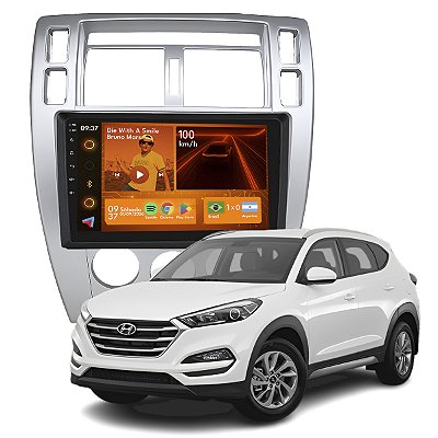 Kit Multimídia Android 2GB/64GB 9p Tucson 2007 a 2016 Gps