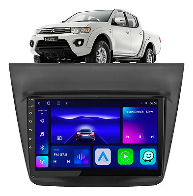 Kit Multimídia Octa-Core 9p Triton 2008-2018 Pajero 2010-2014