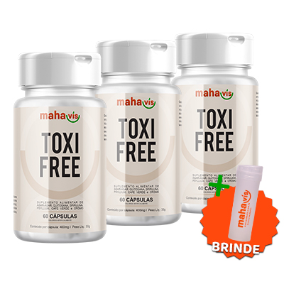 Kit com 3 Toxi Free 60 Cápsulas 400mg 30gr