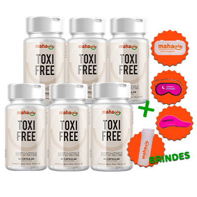Kit com 6 Toxi Free 60 Cápsulas 400mg 30gr