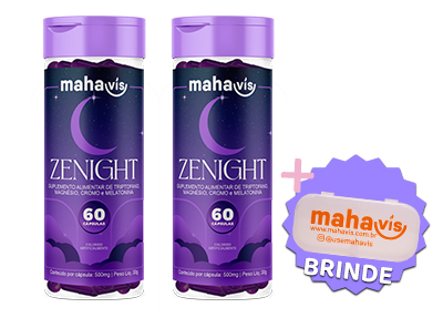 Kit com 2 Zenight suplemento alimentar 60 Cápsulas 500mg 30gr