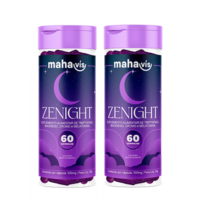 Kit com 2 Zenight suplemento alimentar 60 Cápsulas 500mg 30gr