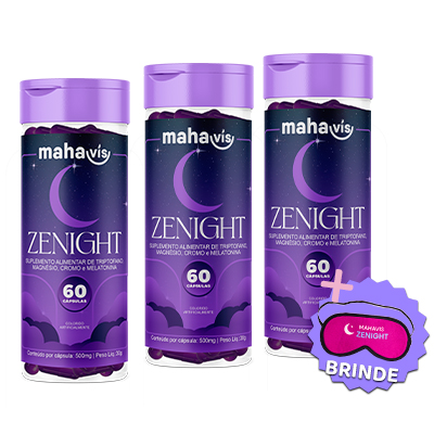 Kit com 3 Zenight suplemento alimentar 60 Cápsulas 500mg 30gr