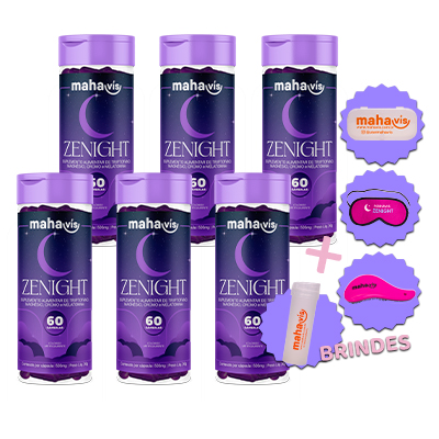Kit com 6 Zenight suplemento alimentar 60 Cápsulas 500mg 30gr