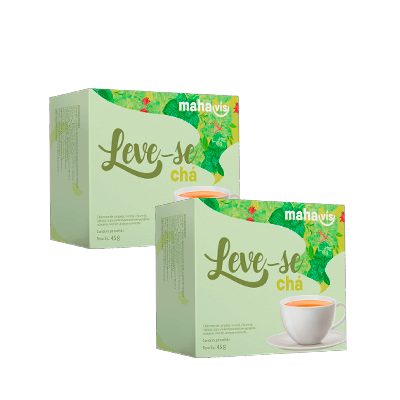 Kit com 2 Chá Leve-se Mahavis