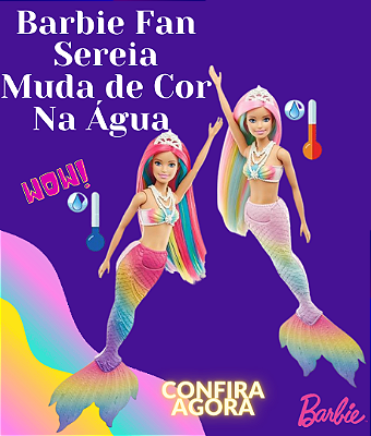 Barbie Sereia Muda De Cor v02