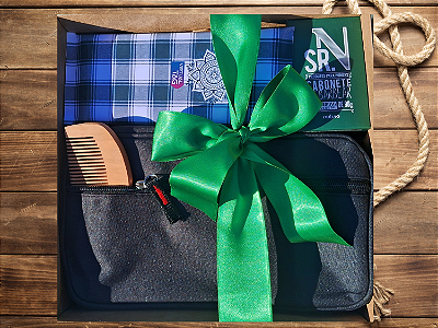 Box Visor Nécessaire Masculina, Sabonete barba e corpo