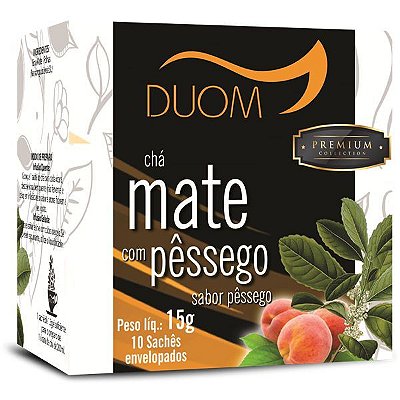 Chá Premium Mate Pêssego 15g - DUOM