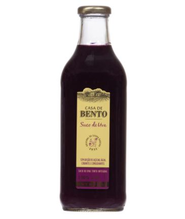 Suco de uva tinto integral 1L - Casa de Bento
