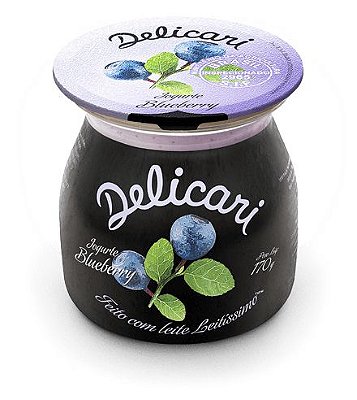 Iogurte de Blueberry -  Delicari 170G