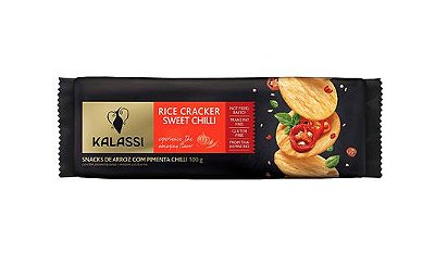 Biscoito de Arroz Cracker Pimenta Chilli 100g - Kalassi
