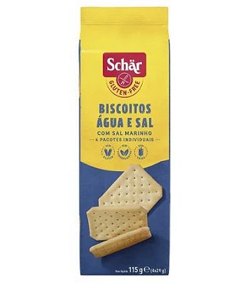 Biscoito Agua e sal Snackers  115g -SCHAR