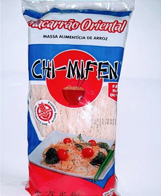 Macarrao Oriental massa de arroz Chi Mifen - 500g - Macarrão Bifum