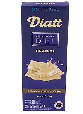Chocolate Diet Branco 25g - Diatt