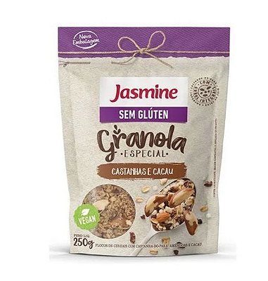 Granola Castanha e cacau 250g - Jasmine