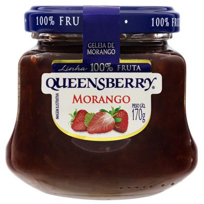 Geleia de Morango 100% Fruta 170g - Queensberry