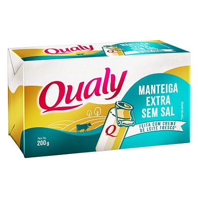 Manteiga Tablete S/Sal 200g - Qualy