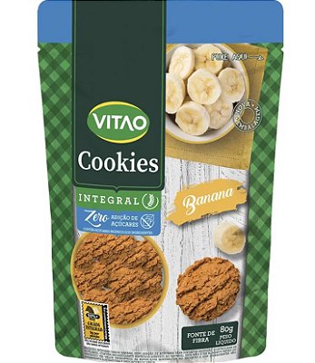 Cookies de banana 80g - Vitão
