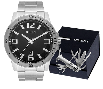 RELÓGIO ORIENT QUARTZ ANALOGICO SOLAR CX. TITANIO MBTTC018