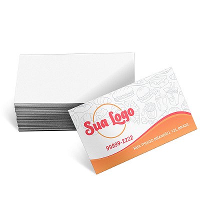 50 UNID CARTÕES DE VISITA APERGAMINHADO 240G SEM VERNIZ - 4X0