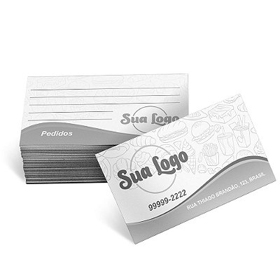 100 UNID CARTÕES DE VISITA APERGAMINHADO 240G SEM VERNIZ - 1X1