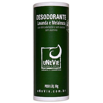 Desodorante Natural Lavanda e Melaleuca 50g - Unevie