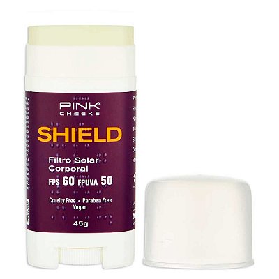 Shield Protetor Solar Corporal Stick FPS60 FPUVA 50 45g - Pink Cheeks